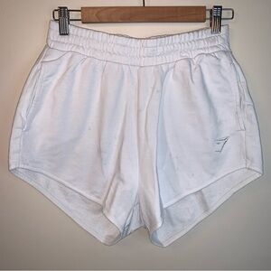 Gymshark White Lounge Shorts S